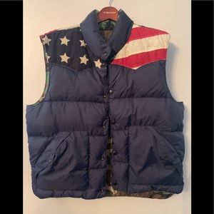 Men Ralph lauren Denim & Supply reversible vest.